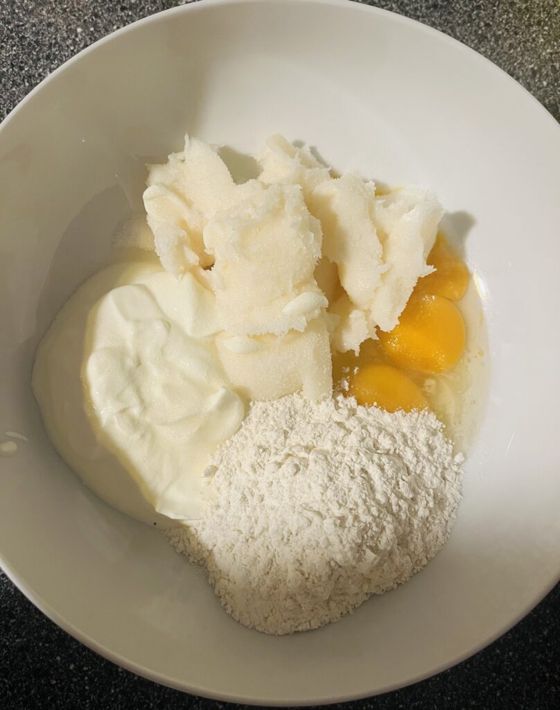 Ingrediente pentru aluat de cornulețe fără praf de copt